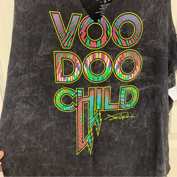 Jimi Hendrix Acid Washed Sleeveless Tee - Picture 4 of 8